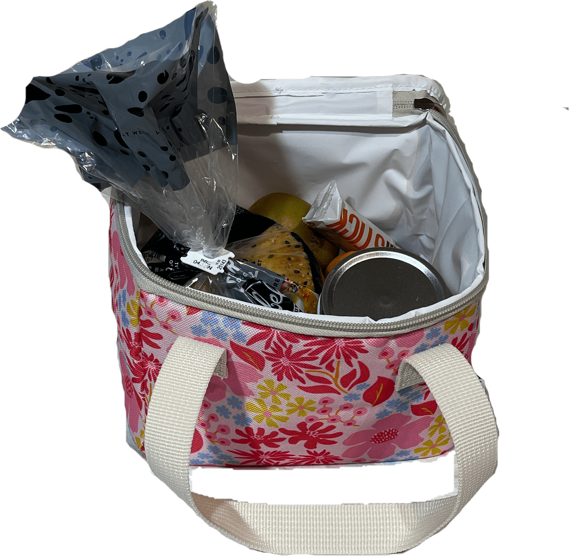 Pink Floral Lunchbag - Image 2